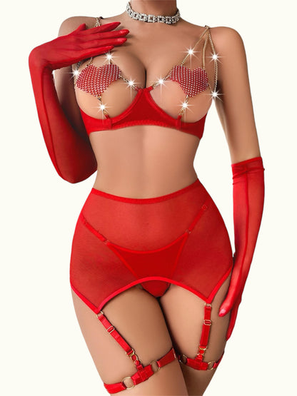 Heart Lace Allure Lingerie Set