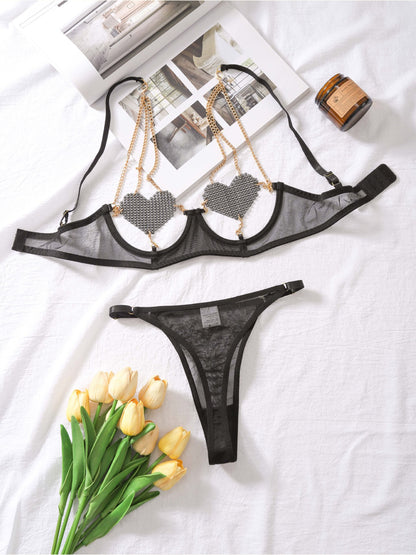 Heart Lace Allure Lingerie Set